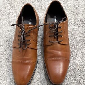 Bruno Marc SBOX222M Men’s Oxford Dress Shoes Size 9 Cognac Brown Formal Lace Up